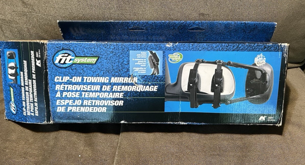 K Source Fit System 3891 Universal Clip-On Removable Towing Single Mirror