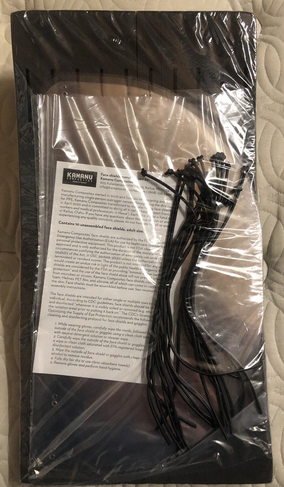 Kamanu Composite Hawaii 10 Pack Face Shield