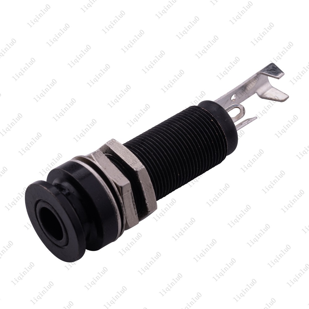 Electric Guitar Pipe Bass Connector 1/4" Output Jack with Lock Strap Function