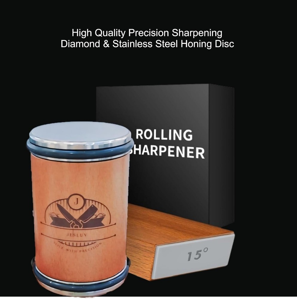 Rolling Knife Sharpener set Sharpening Kit with Roller Tool and Magnetic Holder