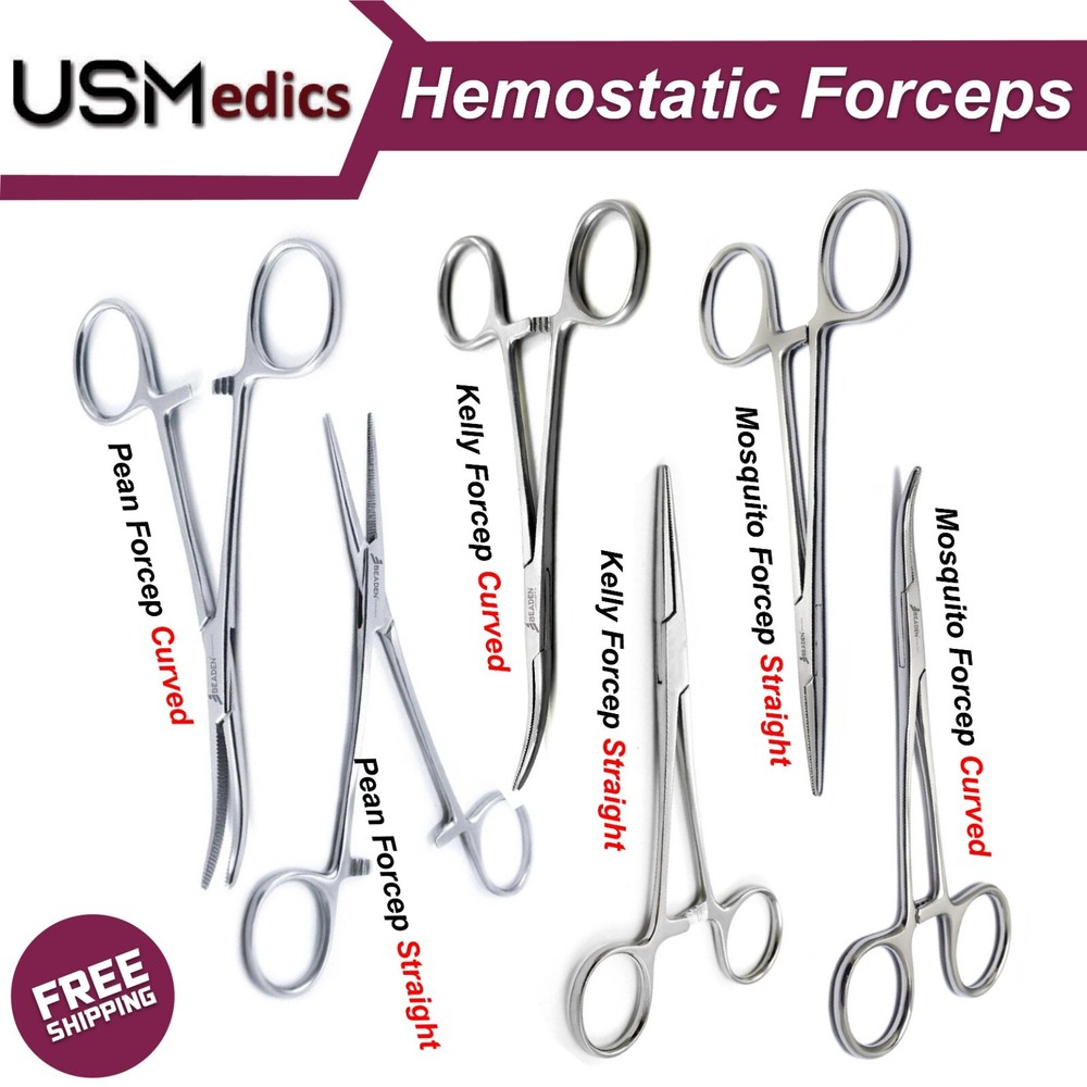 Hemostatic Veterinary surgical Tissue Forceps Locking Artery Instruments BEADEN®