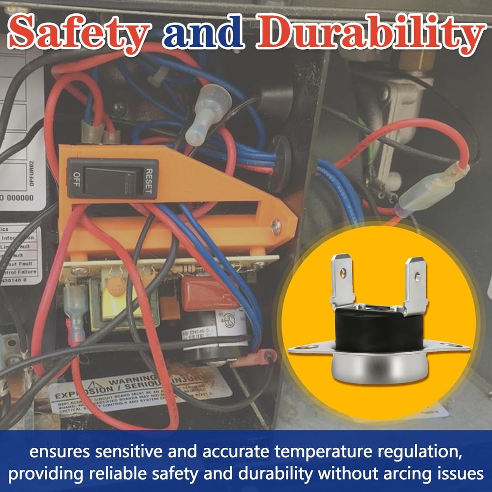 31091 Limit Switch 190℉ Replacement 2-Pack, Fit for At-wood/Hy-dro Flame/Do