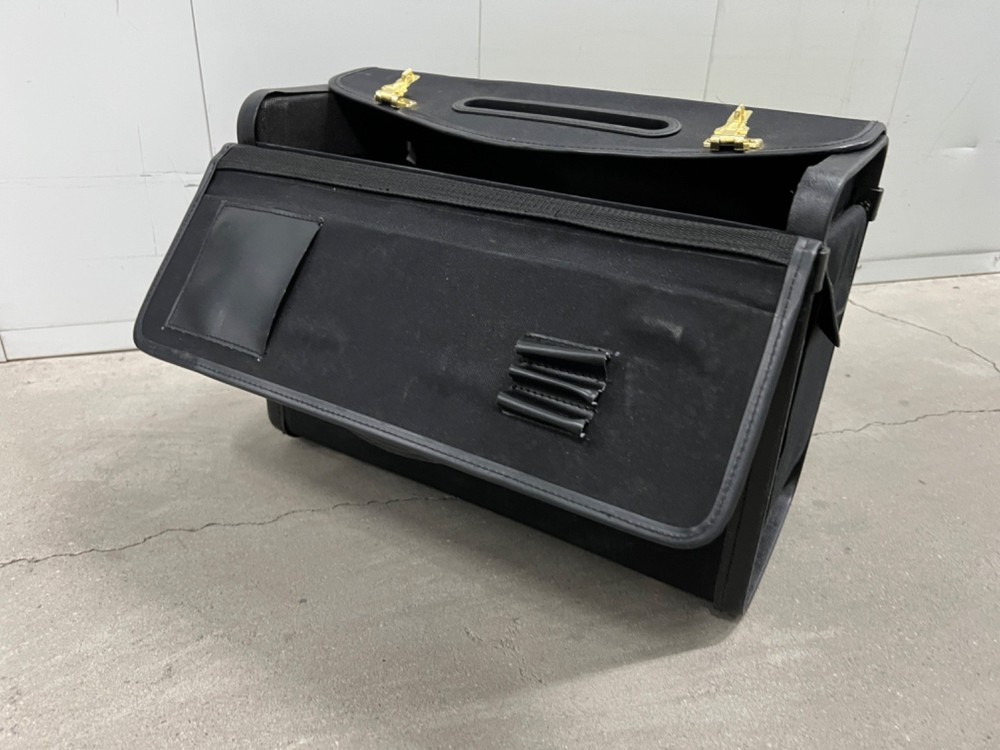 Black Briefcase, snap closure with 3 digit combo lock