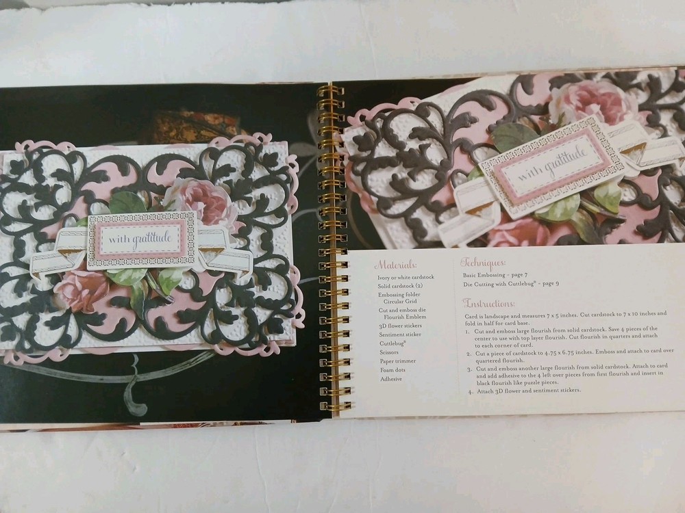 Anna Griffin "Emboss, Cut & Create" Book Featuring Handmade Cards & Scrapbook...