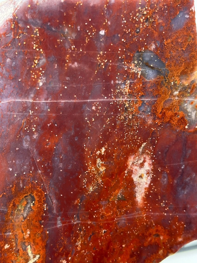 Large Cathedral Raspberry Agate Slab Cabbing Lapidary Combo Ship Avail