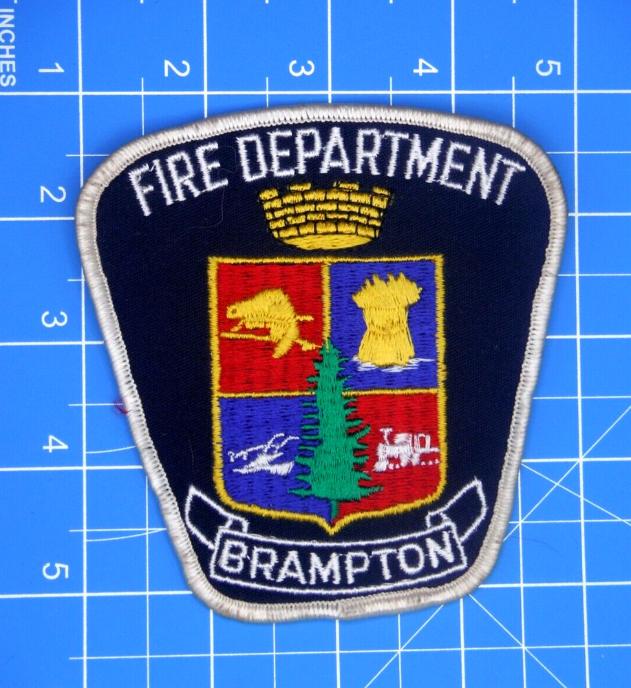 Brampton Ontario Canada Fire Department patch-vintage