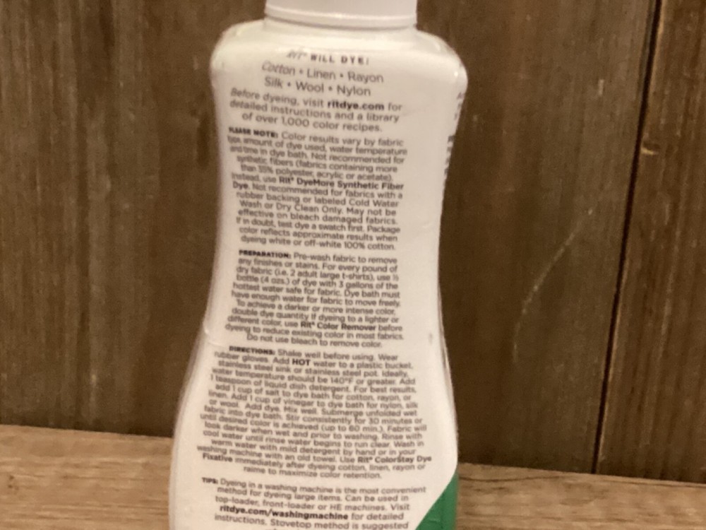 Rit All Purpose 8 ounce Liquid dye, Truly Green
