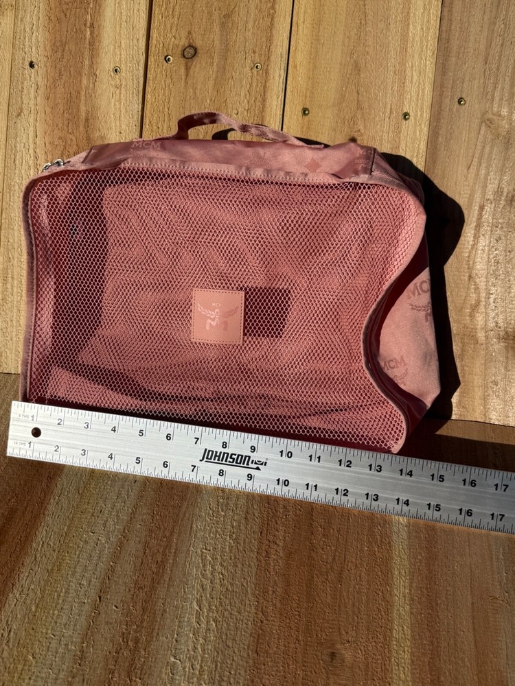 MCM Mesh Packing Cube Travel Organizer Lightweight Designer Accessory