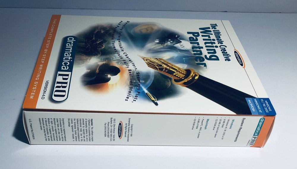 Write Brothers Dramatica Pro Version 4.0 Windows PC & Mac Software Big Box