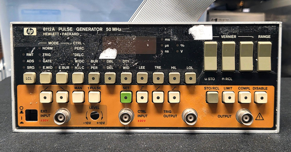 HP 8112A Pulse Generator Front Panel for parts