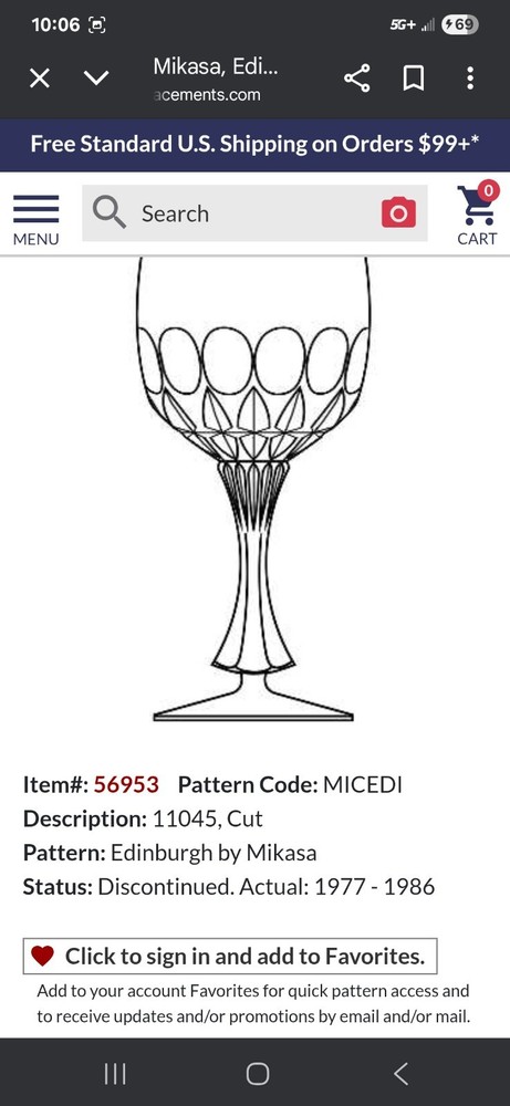 Single Light Candlestick Holder by Mikasa• Edinburgh Pattern • Blown Glass