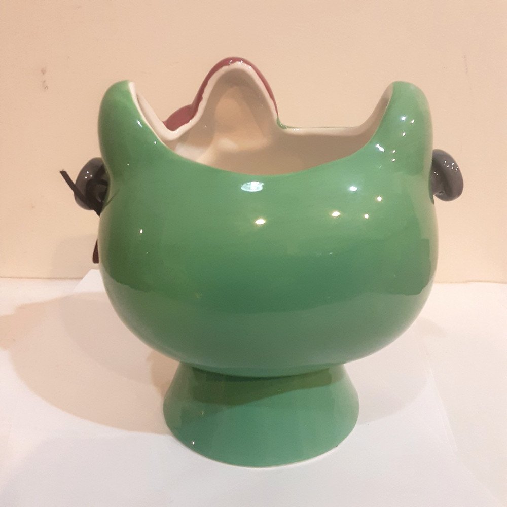 HELLO KITTY FRANKENSTEIN HALLOWEEN CERAMIC CANDY BOWL DISH