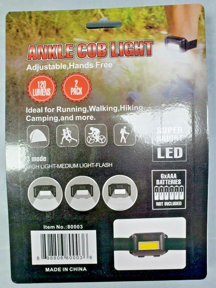 Ankle Cob Light - Adjustable, Hands Free