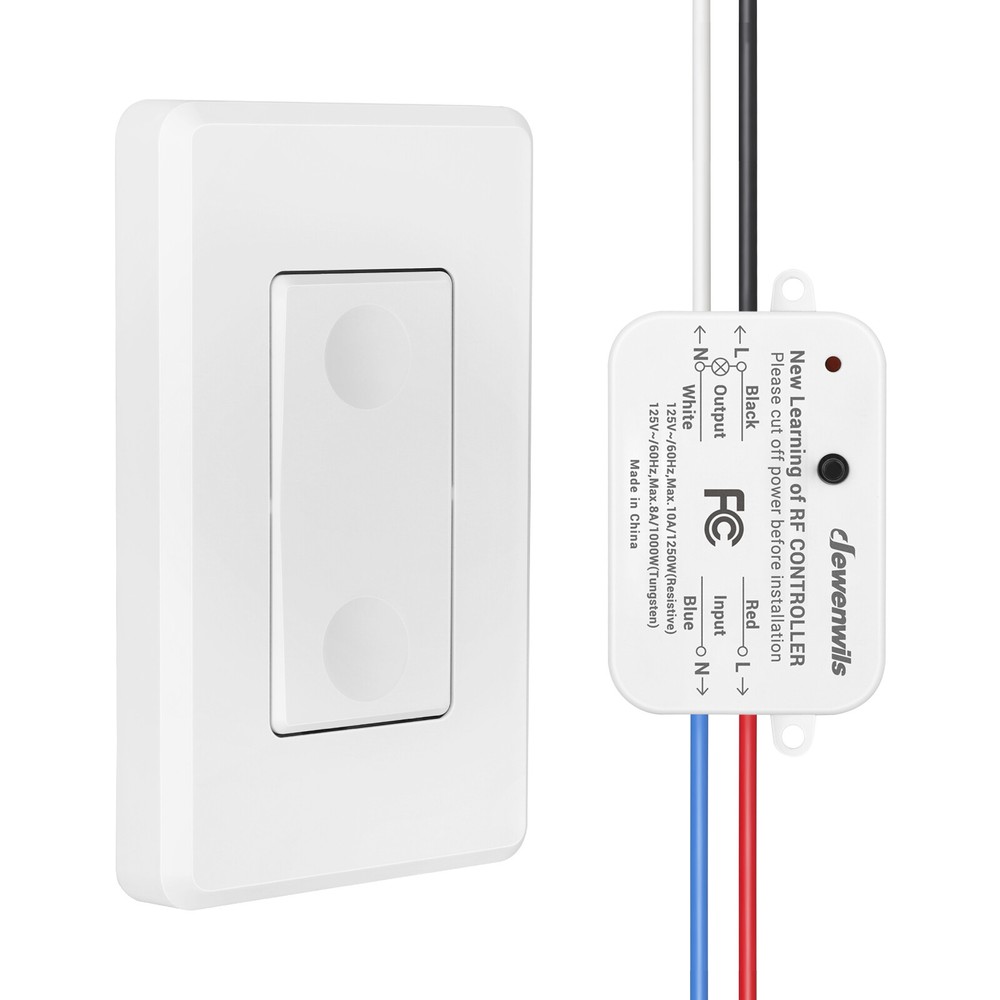 DEWENWILS Wireless Light Switch And Receiver Kit, Remote Control Wall Switch UDS