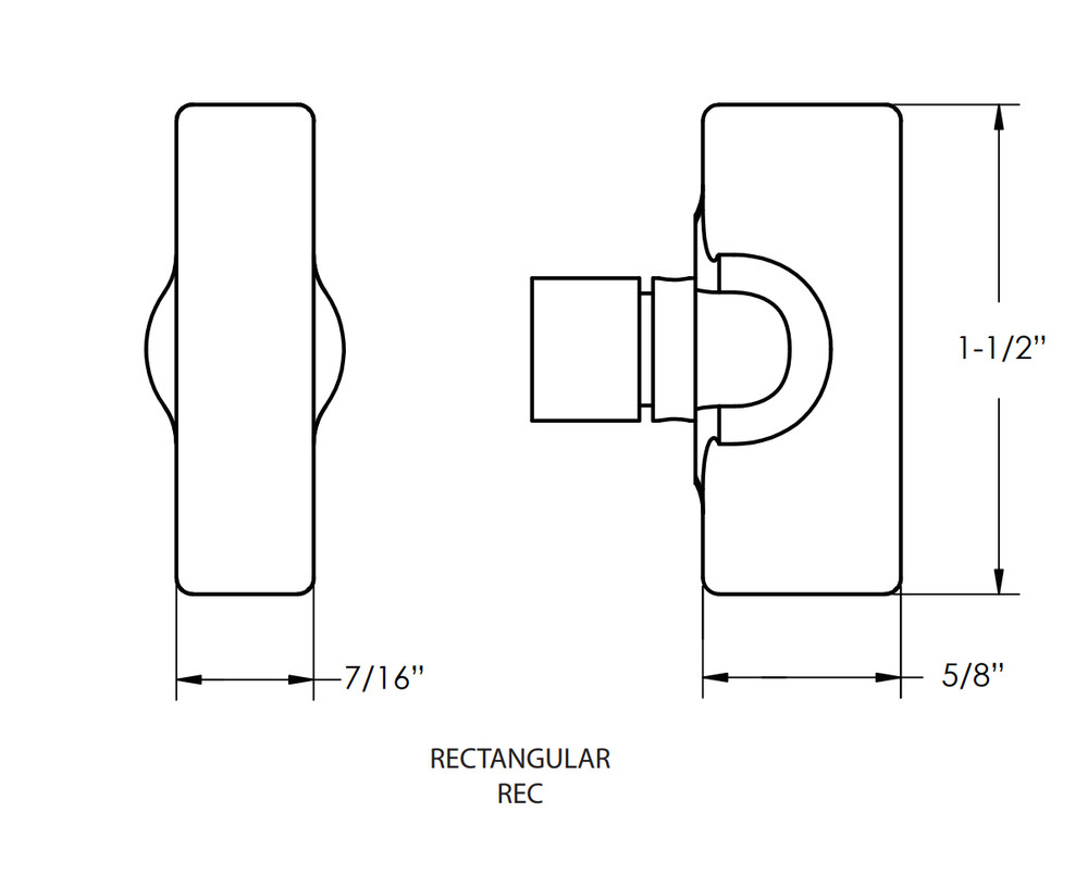 Emtek 8583US19RECUS4 Square Double Rosette Privacy Bolt w/ Indicator SATIN BRASS