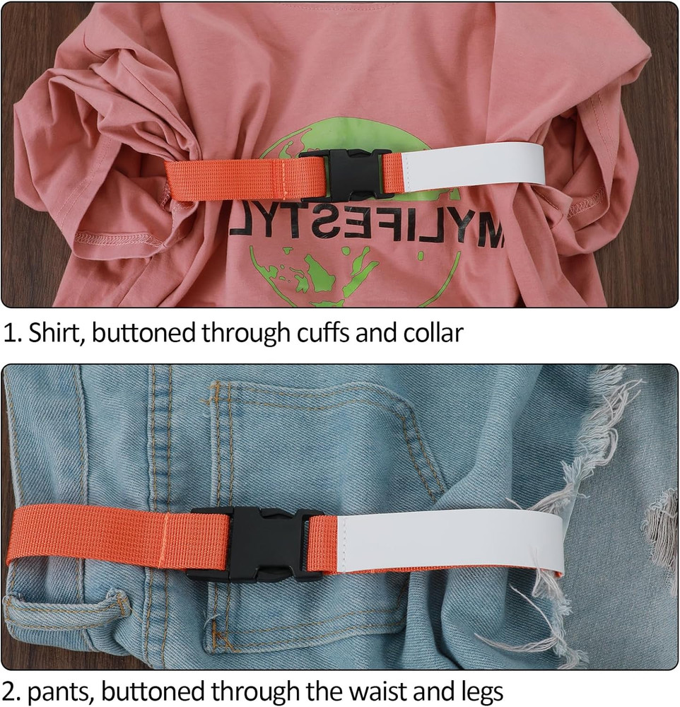 Multipurpose Laundry Strap with Buckle for Sock Snare and Storage Solutions
