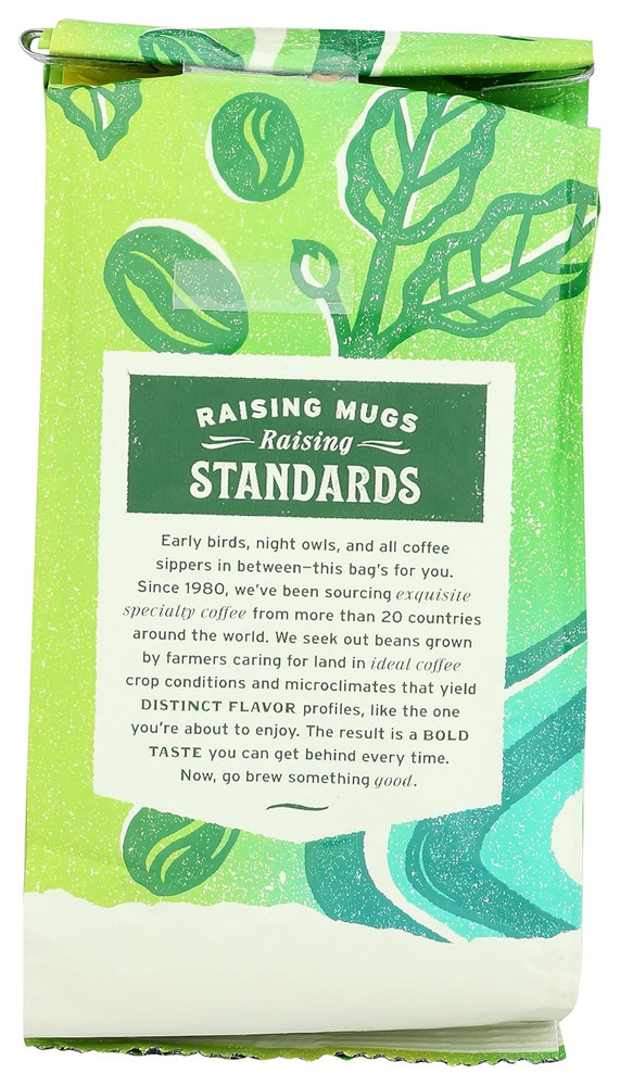 , Organic Continental Blend Whole Bean Coffee, Medium-Light Roast, Complex & Hea