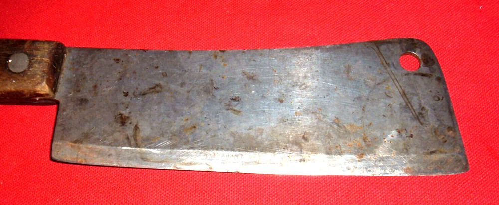 Vintage (12") Cleaver With Wood Handle