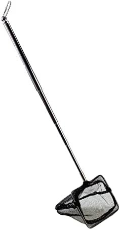 Aquarium net extendable handle cleaning