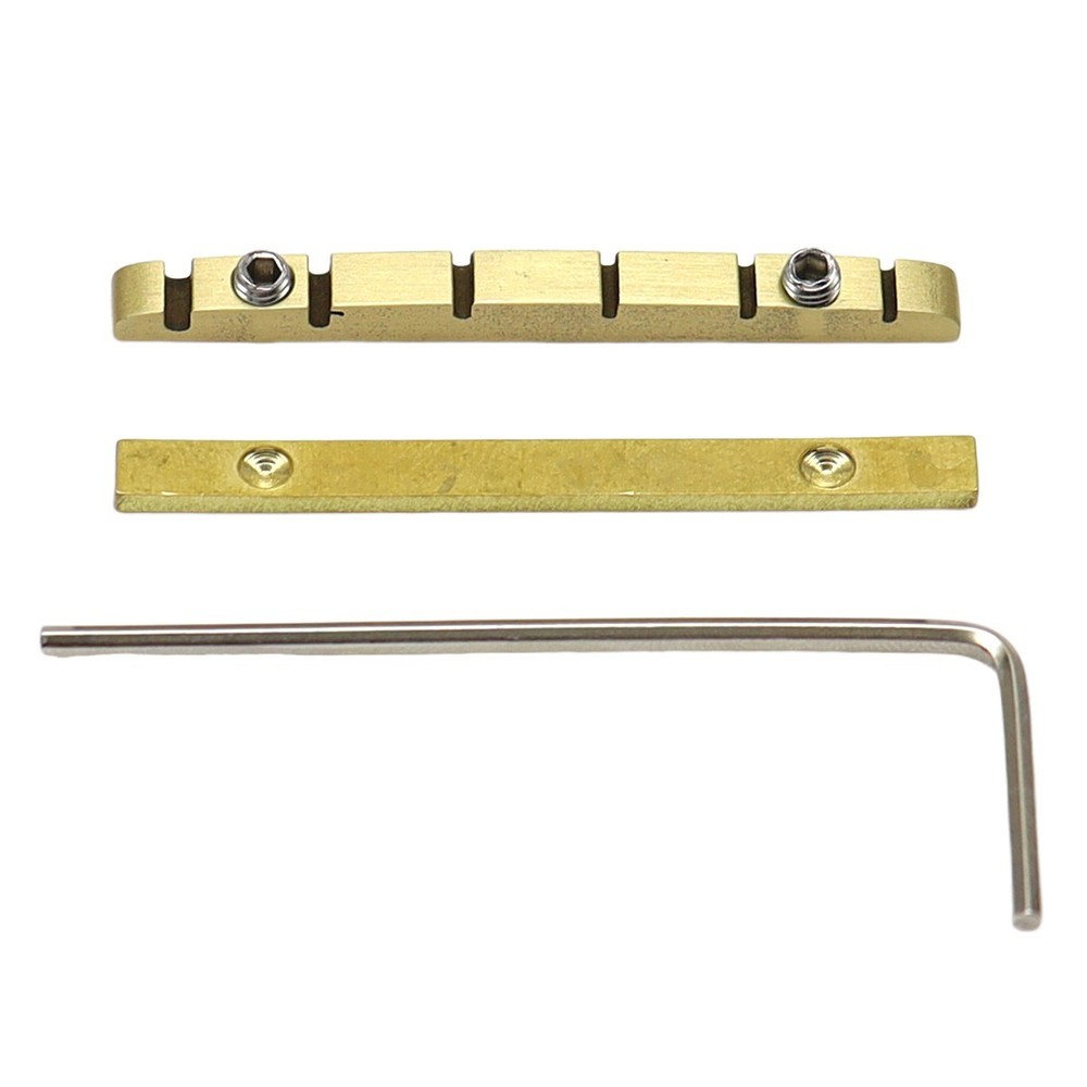 6 String Electric Guitar Nut Adjustable Height Brass Nut 42mm Split Regulation