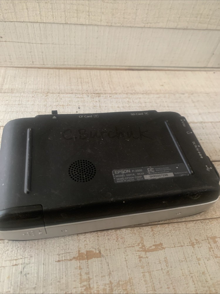 EPSON P-2000 Storage Viewer - Tested Working w/Charging Cable & Battery (READ)