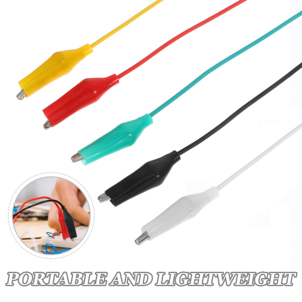 10pcs Electrical Testing Electrical Clips with Insulators Circuit Testing Leads