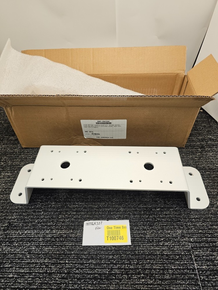 Broadsight Systems BMT-2NEZA4 Dual Mount Camera Bracket; Signal White