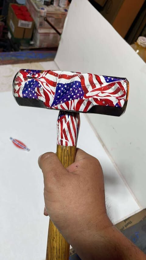 Custom Vintage USN 4 Lb. Sledge Hammer! 15" handle