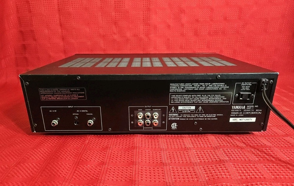Yamaha DDP-1 Digital Sound Processor SURROUND SOUND DECODER Lights Up UnTested!