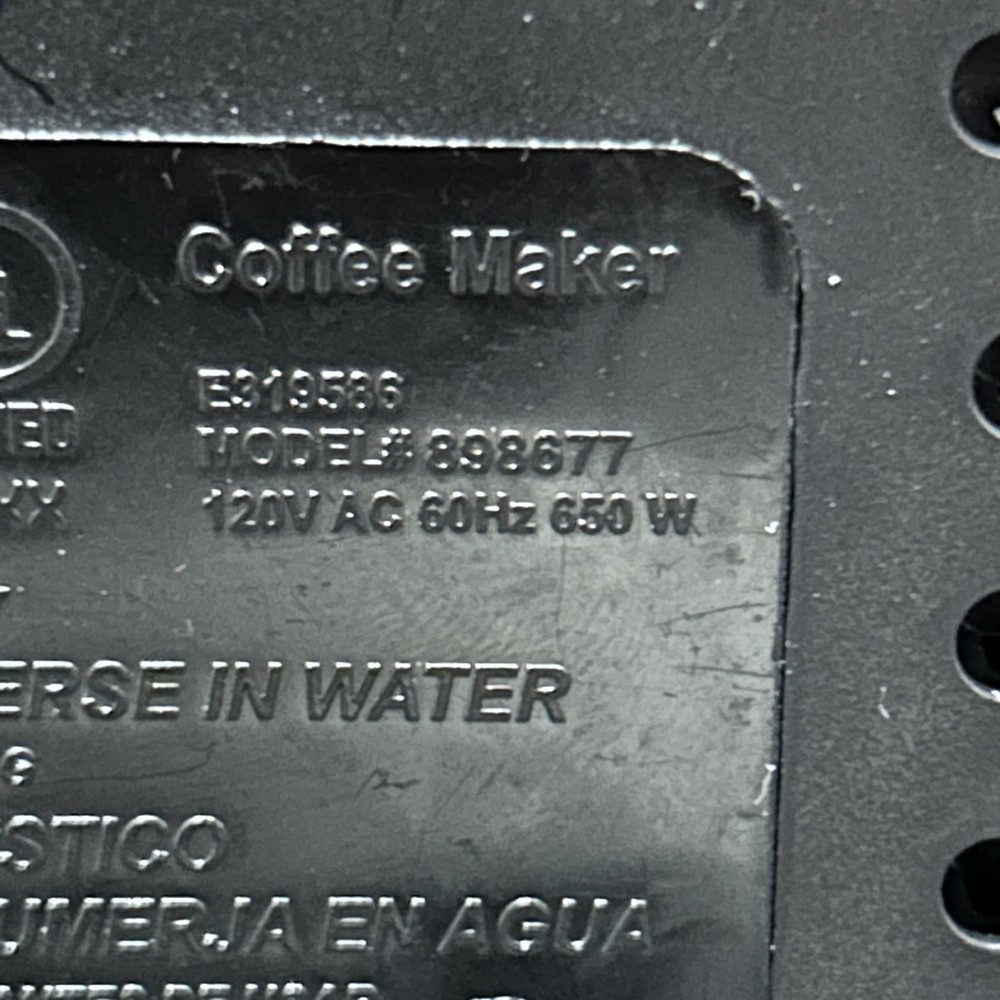 GE Savor 5-Cup Digital Programmable Coffee Maker Black Model 898677 Tested Works