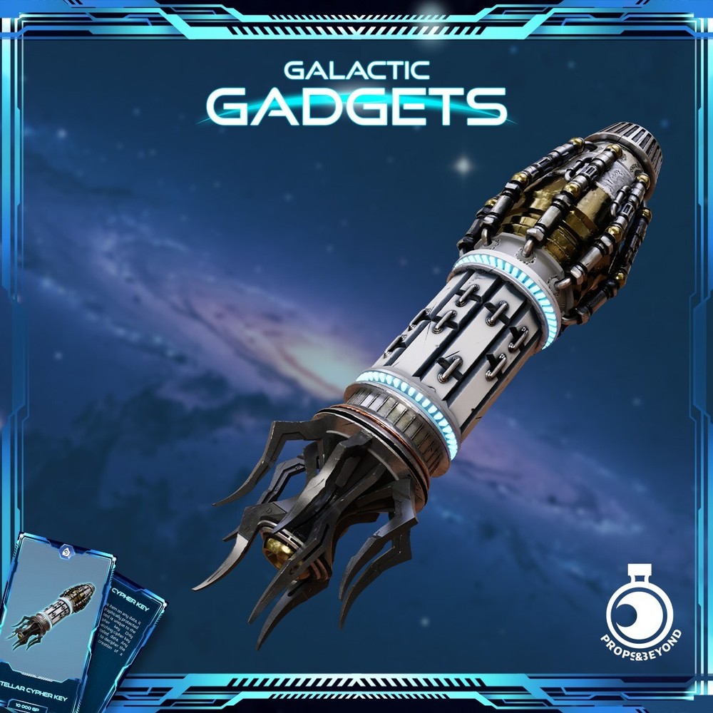 Stellar Cypher Key | 3d Printed | Props&Beyond - Galactic Gadgets
