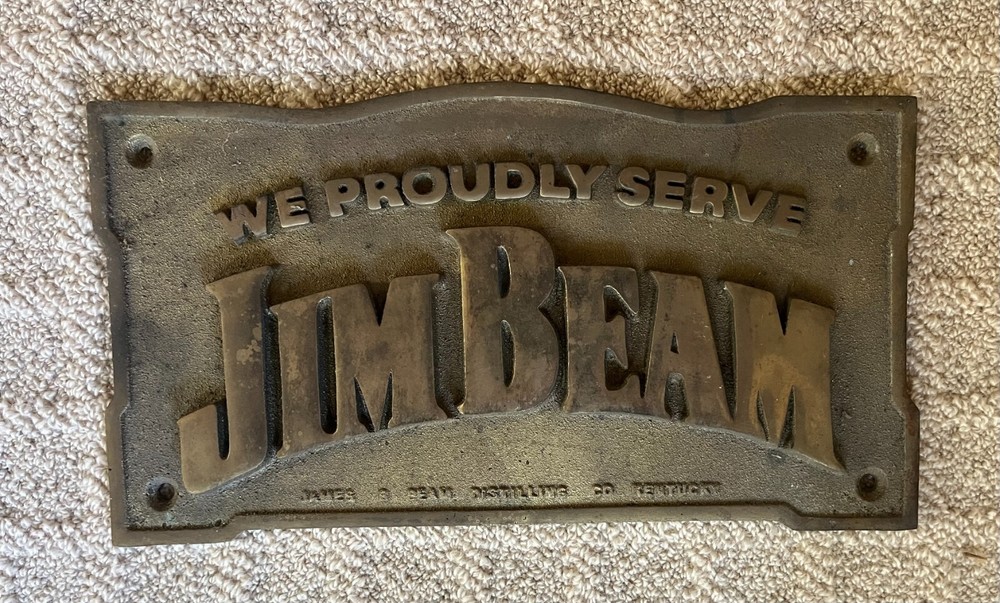 Jim Beam Brass Bar sign