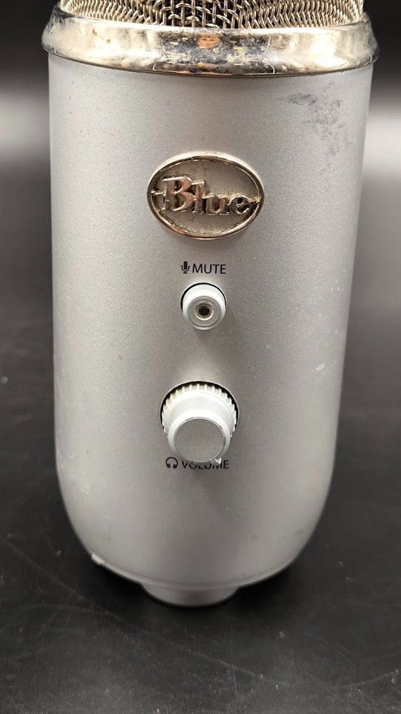 Blue Yeti Microphone Used Working Silver