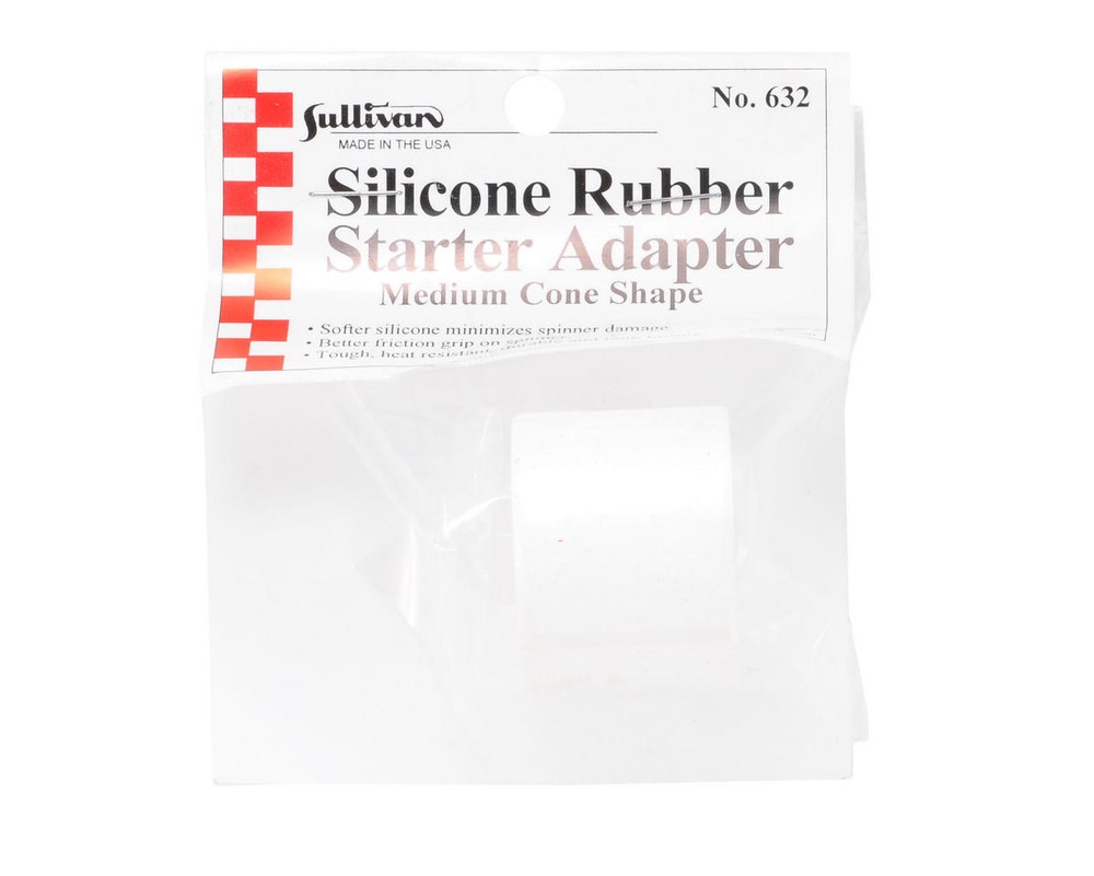 Sullivan Products RC Airplane Starter Rubber Adapter Medium Cone White S632 632