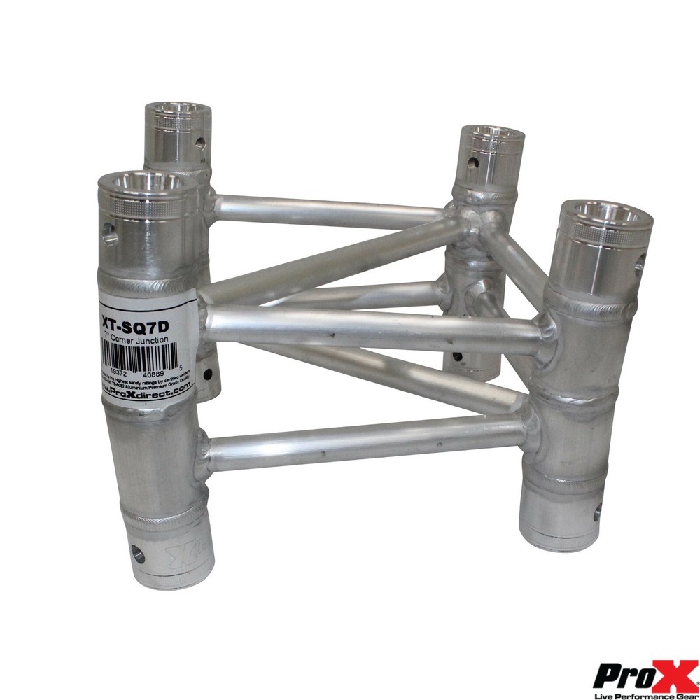ProX XT-SQ7D 7.5 Degree Square Truss Two Way, Fixed Angle, Corner Connector 1Pc.