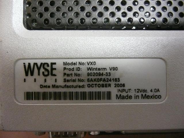 WYSE VX0 902094-33 Windows XP Embedded Thin Client