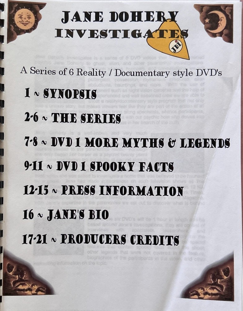 2006 Jane Doherty Investigates Information Booklet & Episode 1 Script