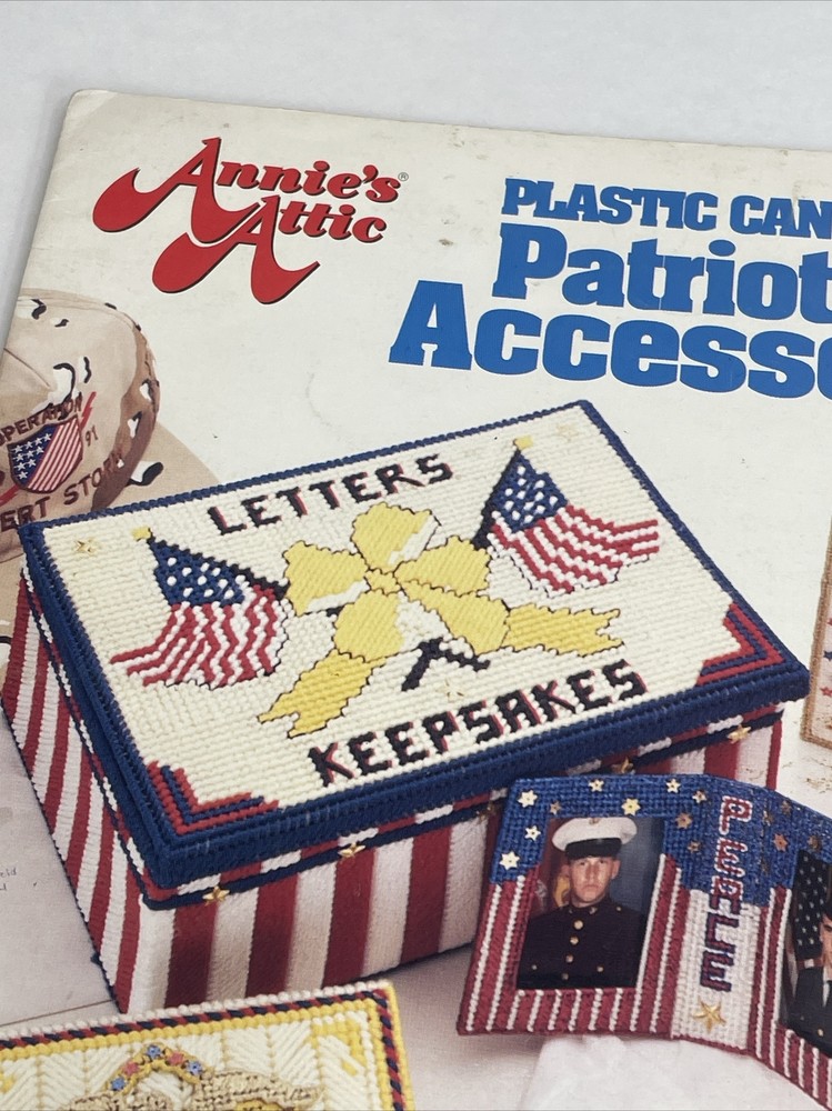 Annie's Attic Patriotic Accessories Plastic Canvas Pattern