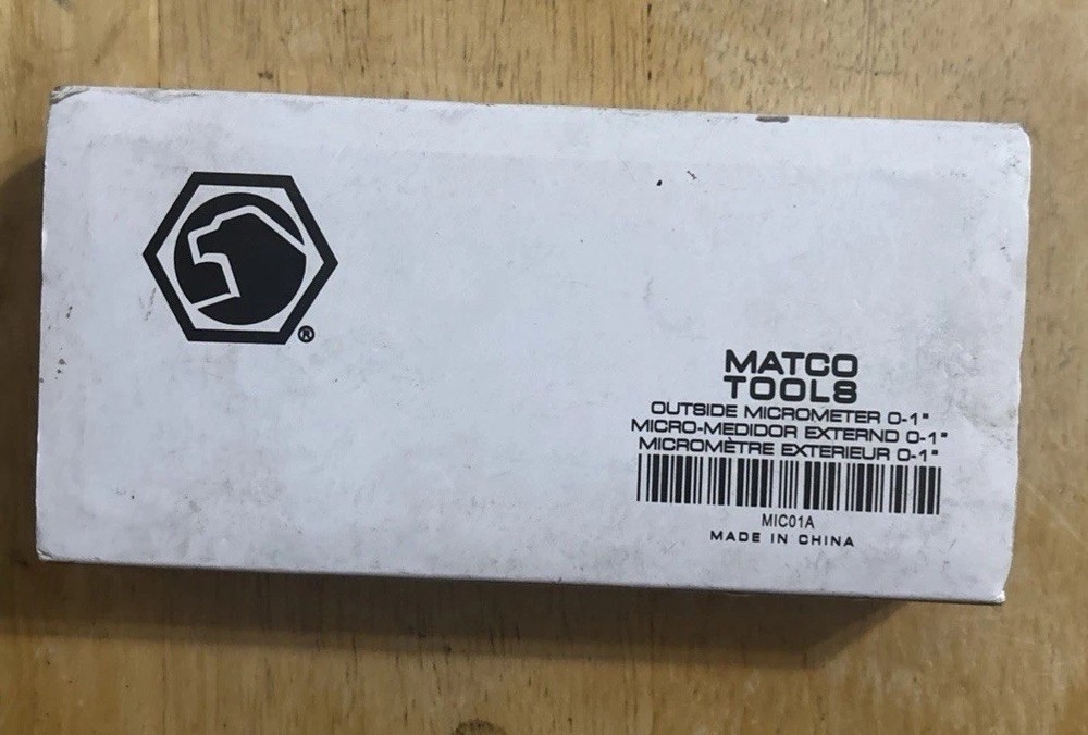 Matco Tools Outside Micrometer (MIC01A)... FREE S&H!