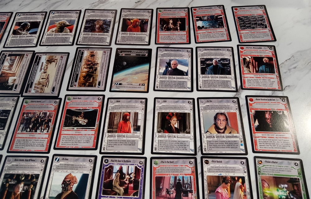 Star Wars CCG Coruscant Complete Set (Base + Rules + Checklists + All AIs) READ
