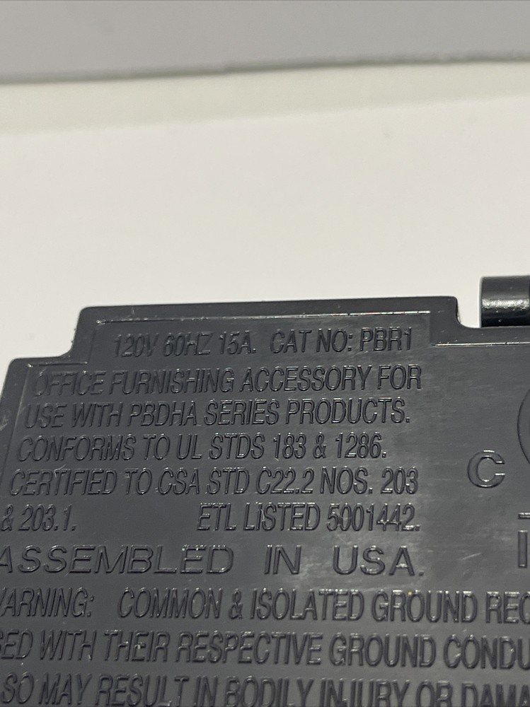 Intertek PBR1 Receptacle Number 2 On Face