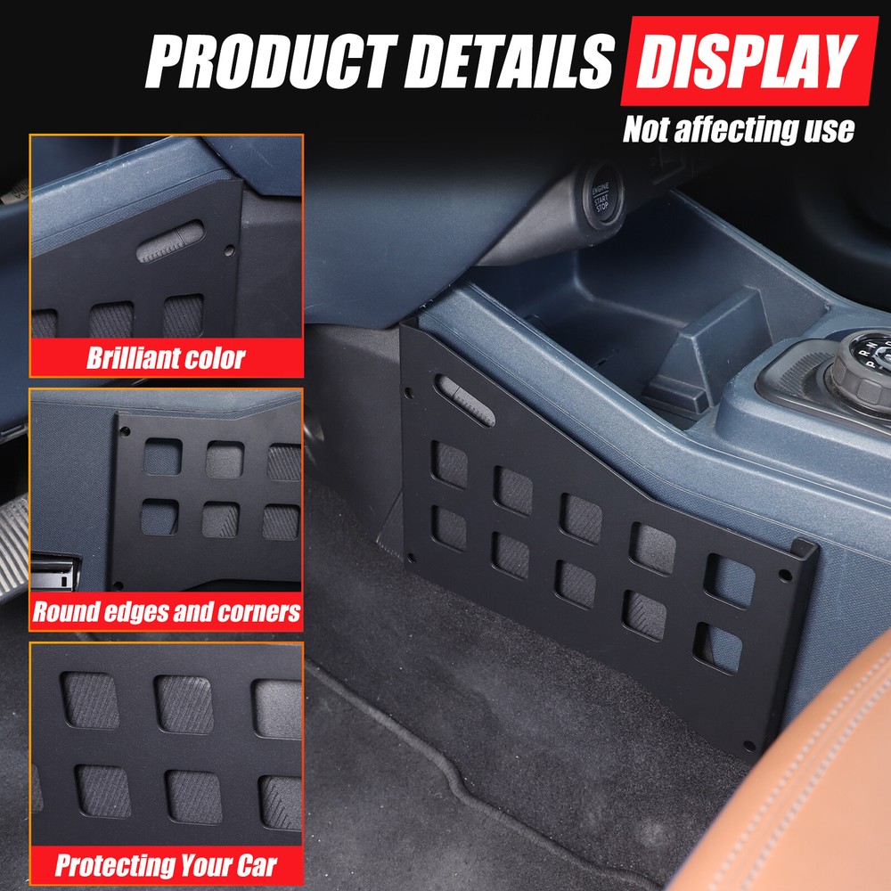 Interior Storage Molle Panel Center Console Organizer For Ford Maverick 2022+