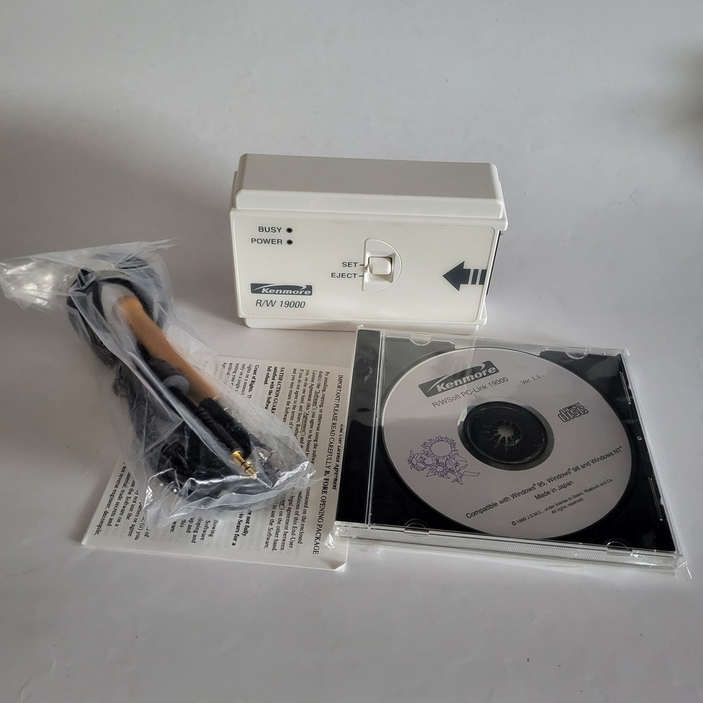 Kenmore R/W 19000 Computerized Embroidery Sewing Machine Data Reader Writer