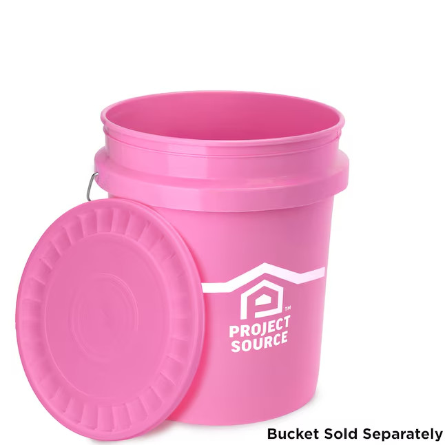 Project Source 5-gallon Pink Plastic Bucket lid