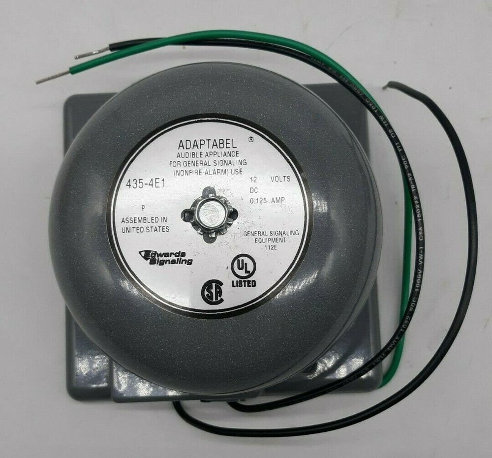 Edwards Singnaling 435-4E1 DC Vibrating Bell