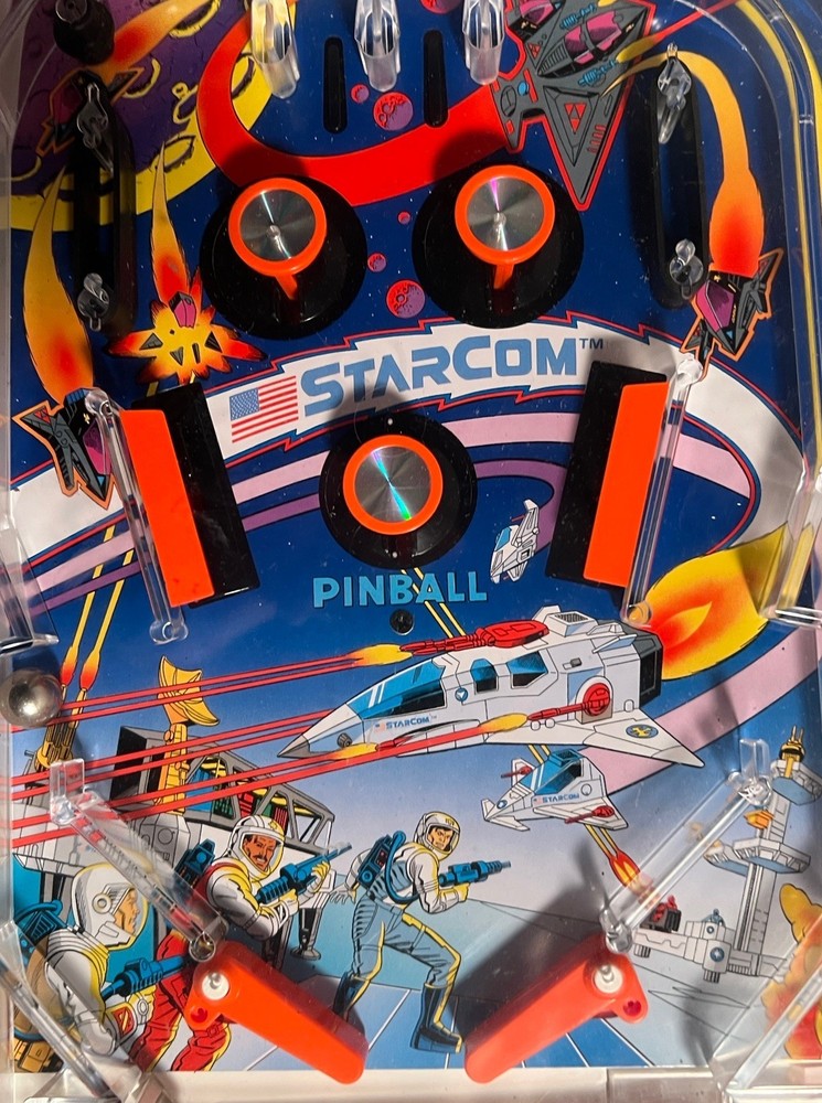 Vintage 1980s Starcom Pinball Game