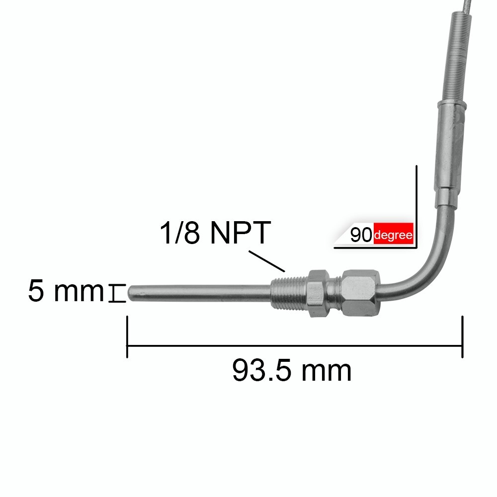 UNIVERSAL Car EGT Sensor Probe 2m Gas Temperature Temp Sensor Sensor