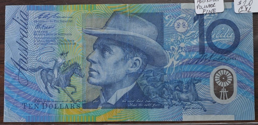 Australia $10 Note - FINE - CAT #20