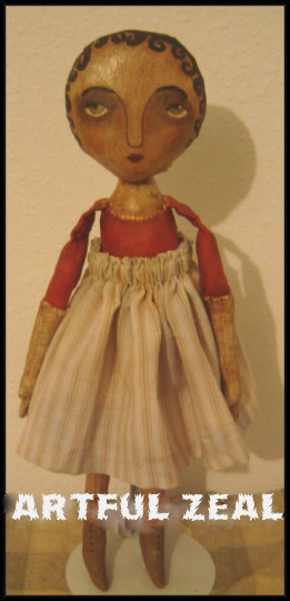 Cloth Doll PATTERN, Primitive Art Doll Pattern, Folk Art Doll