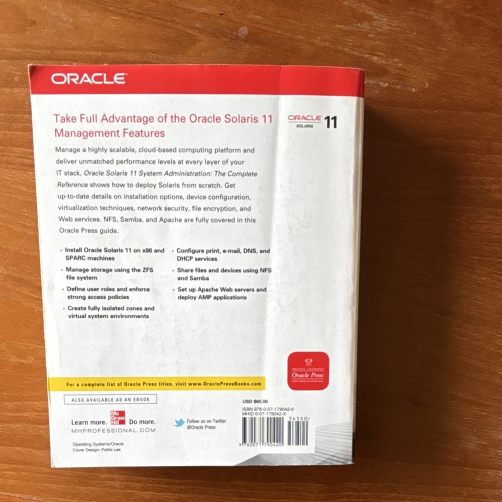 Oracle Solaris 11 System Administration Complete Reference Manual English